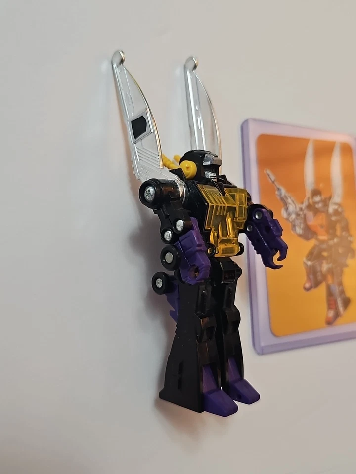 Vtg 1985 Transformers G1 Insecticon KICKBACK & Action Card #113 RARE - Image 2 of 4