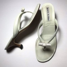 Manolo Blahnik Y2K Vintage Light Mint Green T...