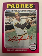  2024 Topps Heritage Real One Autographs Red Ink #ROADW Dave Winfield 12/75
