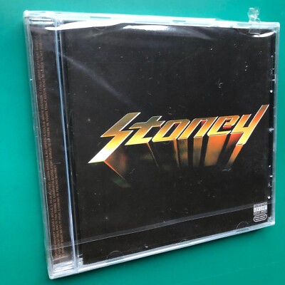 Post Malone STONEY Hip Hop Pop Rap Trap CD Broken Whiskey Glass Big Lie SEALED