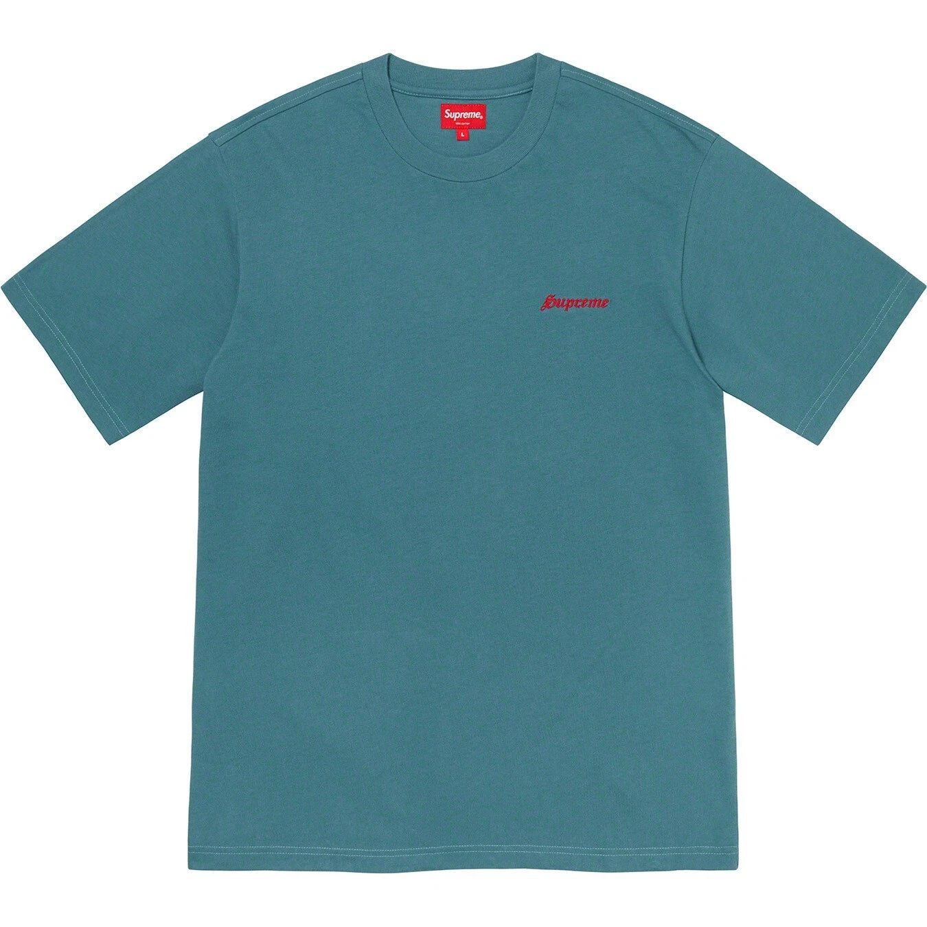 Tee shirt Supreme Washed S/S Aqua FW20