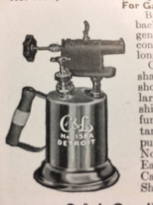 1946 Industrial Hardware Vintage Ad Blowtorch Fire Pot Melting Ladles Furnace ++