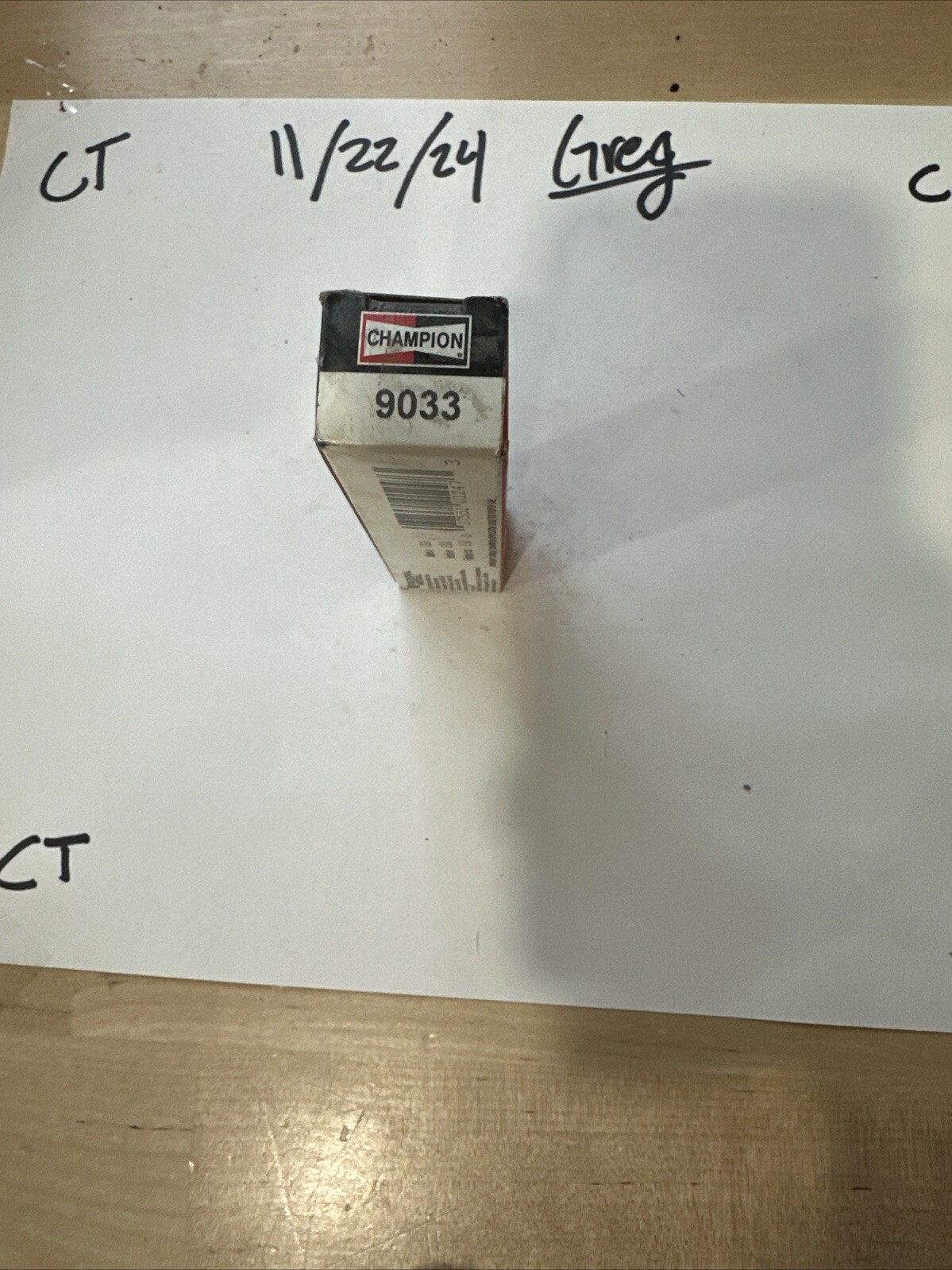 Spark Plug-Iridium Champion Spark Plug 9033