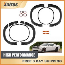 Fits 2015-2023 Dodge Challenger Srt Demon Style Widebody Fender Flares Kit Black