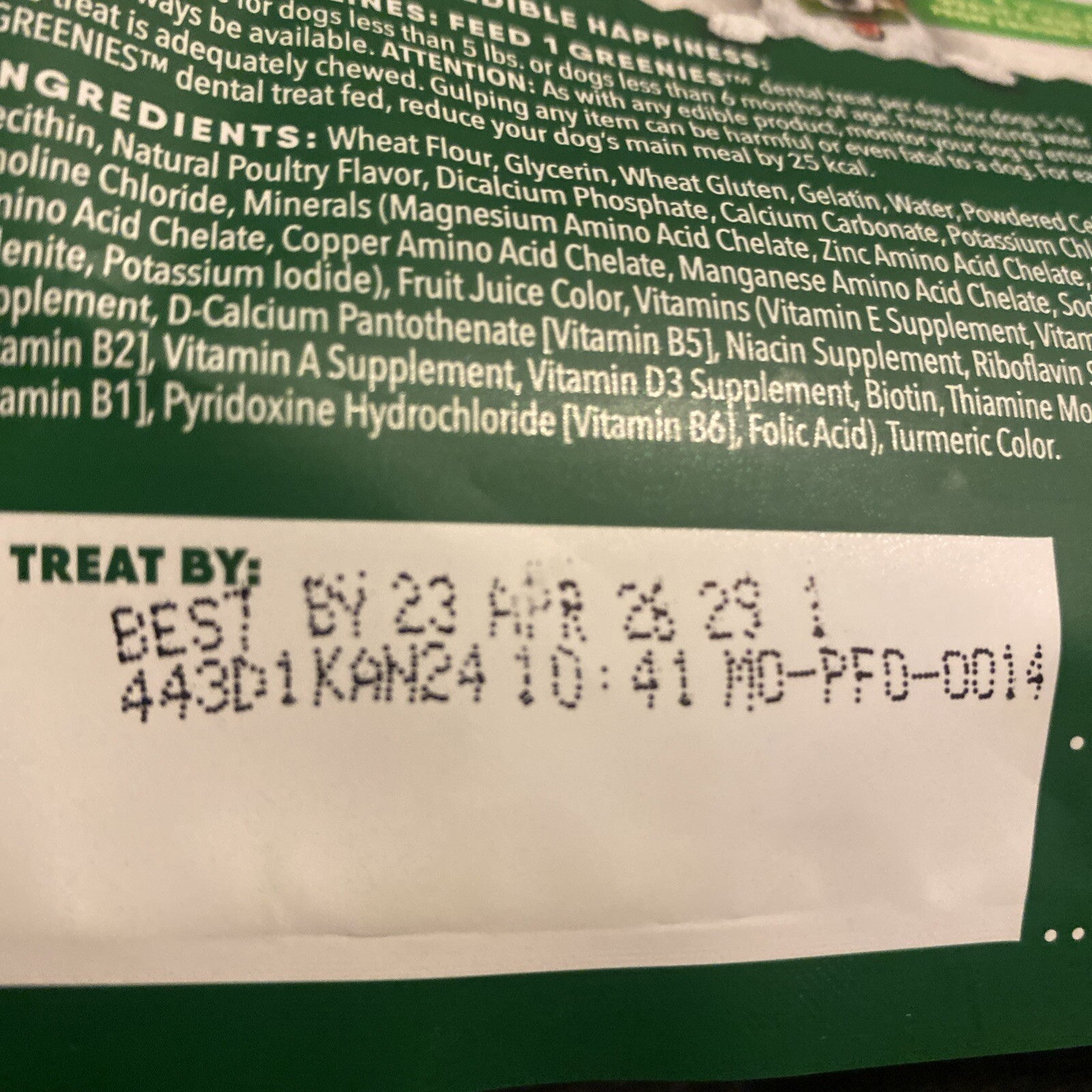 Greenies Original Teenie Natural Dental Care Dog Treats, 12 oz. Pack (43 Treats)