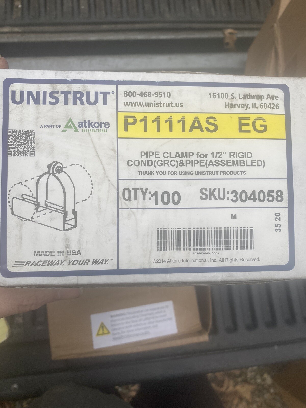 Unistrut 1/2” Strut Straps Pipe Clamps RMC eBay