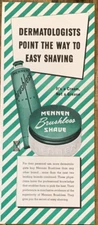 Mennen Brushless Shave WWII Vintage Print Ad 1944 #0365