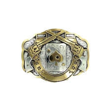 Crumine Western Horseshoe Silver Buckle C11259