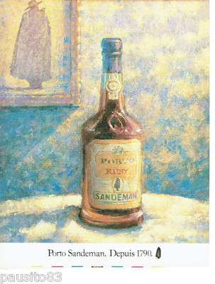 ADVERTISEMENT ADVERTISING 086 1981 le porto Sandeman Ruby