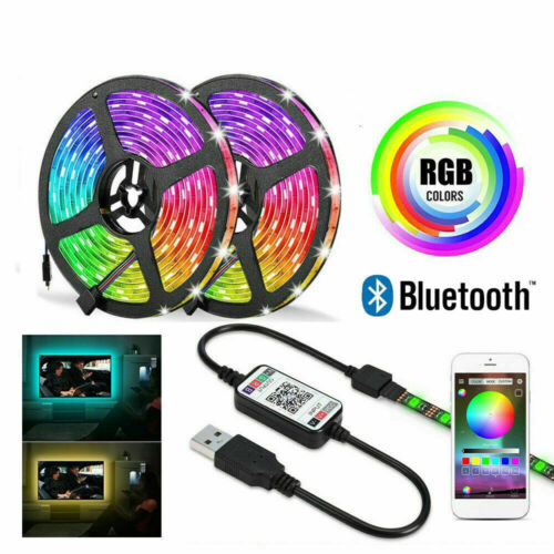 Bluetooth RGB LED TV Band USB Streifen Smart Home APP Lichtleiste dimmbar Stripe - Afbeelding 1 van 24