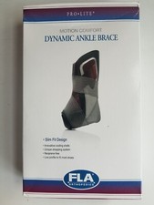 FLA Orthopedics Pro-Lite Dynamic Ankle Support Brace - Left XS/Small, NEW