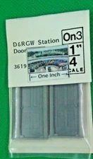 Grandt Line On3 #3619	STATION DOORS W/ FRAME - More Below