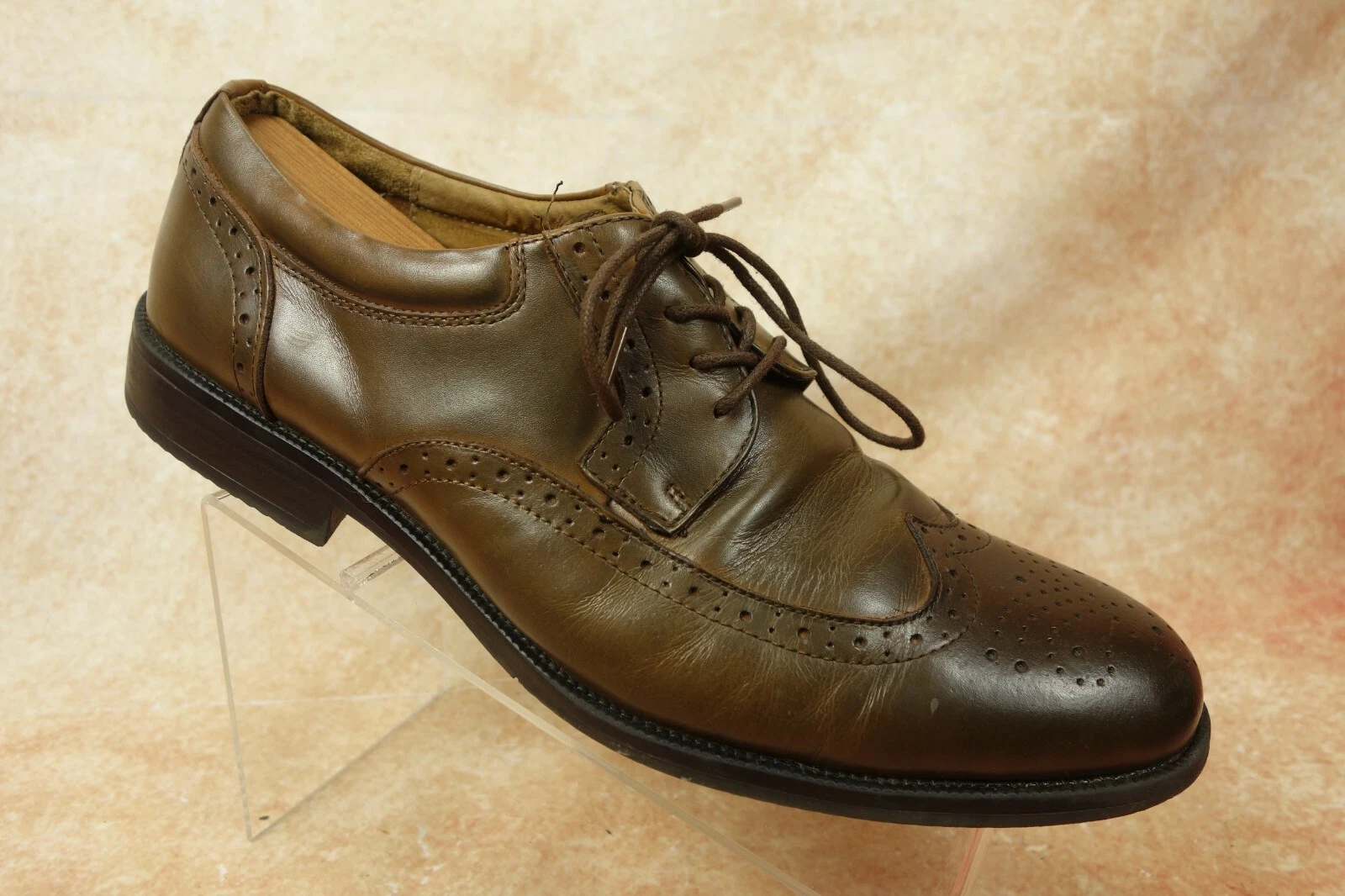 Scarpe Oxford Derby Clarks in pelle marrone con punta alare casual eleganti da uomo taglia 11M US