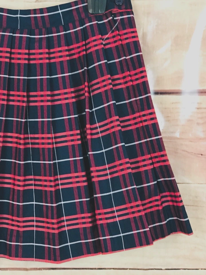 Cookie's Girl Talla 14.5 Uniforme Falda Plisada a Cuadros Cremallera Lateral Cierre de Botones Foto 4 de 4