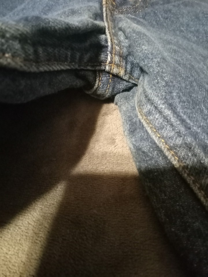 1980'S Levi's 20505-0217 Orange Tab Tapered Denim Pants, Men's, Size 34 (Vintage) unclear blue type Vintage Second Hand
