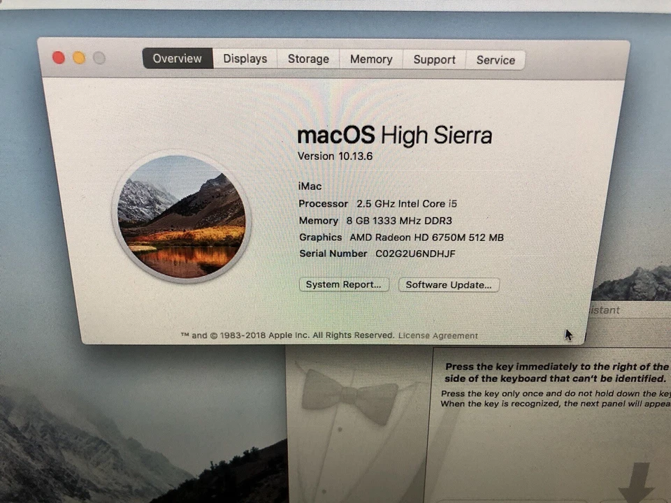 Apple iMac Core i5 16 GB RAM 500GB HDD 21.5" All In One 12,1 A1311 i5-2400S - Image 2 of 3