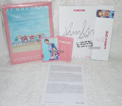 WANNA ONE 1X1=1 TO BE ONE Pink Ver. Taiwan Ltd CD+LAI KUANLIN two