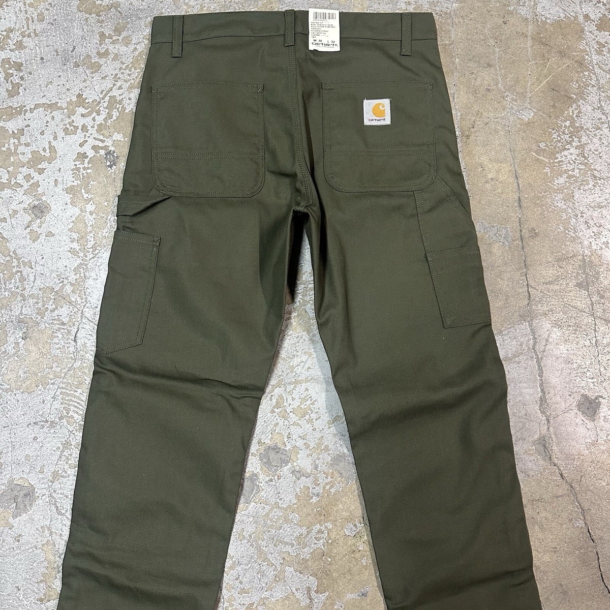 NWT Carhartt WIP Ruck Army Green Double Knee Workwear Pants 30x32