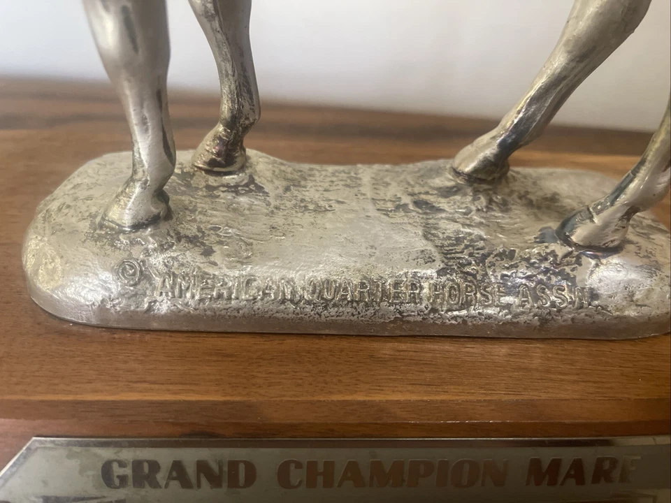 Trofeo Grand Champion Mare 1976 Hope Hull Al. American Quarter Horse Association Foto 4 de 4