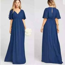 New show me your mumu Emily maxi dress Royal Navy Size Small