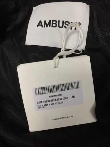 $1336 Ambush Women's Black Wool Stretch Blazer Coat Jacket Size 40 - Picture 4 of 4
