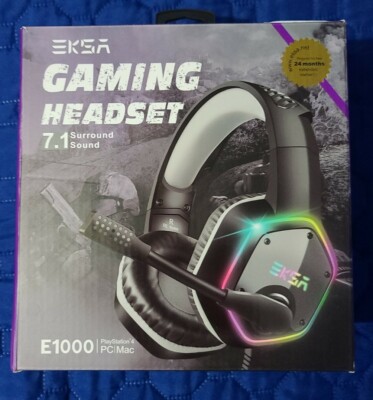 Gaming Headset 7.1 Surround Sound Stereo USB Headphone Noise Canceling RGB Light