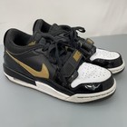 Nike Air Jordan Legacy 312 Sneakers Shoes Athletic Black Gold White Kids 7Y