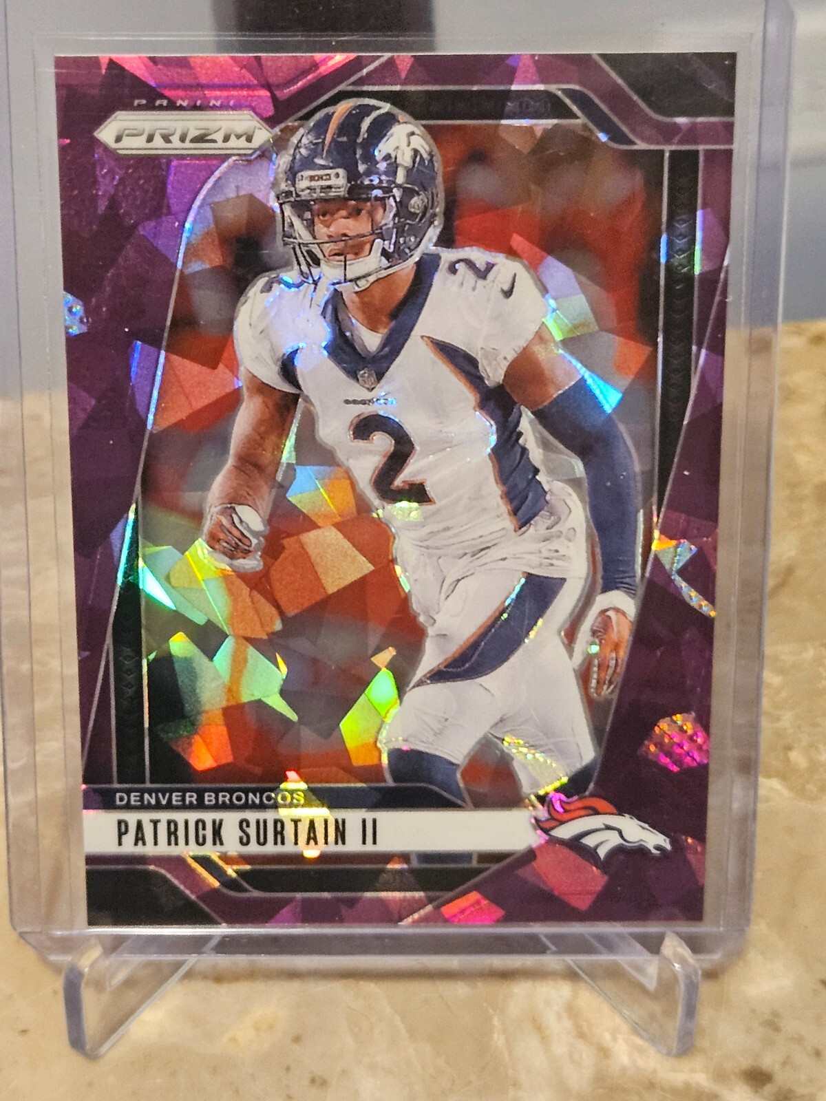 PATRICK SURTAIN II 2024 Prizm PURPLE ICE PRIZM #87 ~ Broncos #'d /225