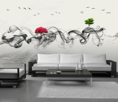 Autocollant Mural 3D Blumenrebe H460 – Motif Floral, Auto-adhésif Et Amovible