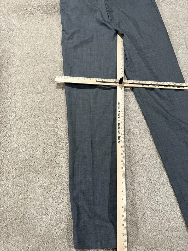 Banana Republic Pants Mens 34x36 Gray Dress Slacks Slim Tapered Washable Wool - Image 2 of 4