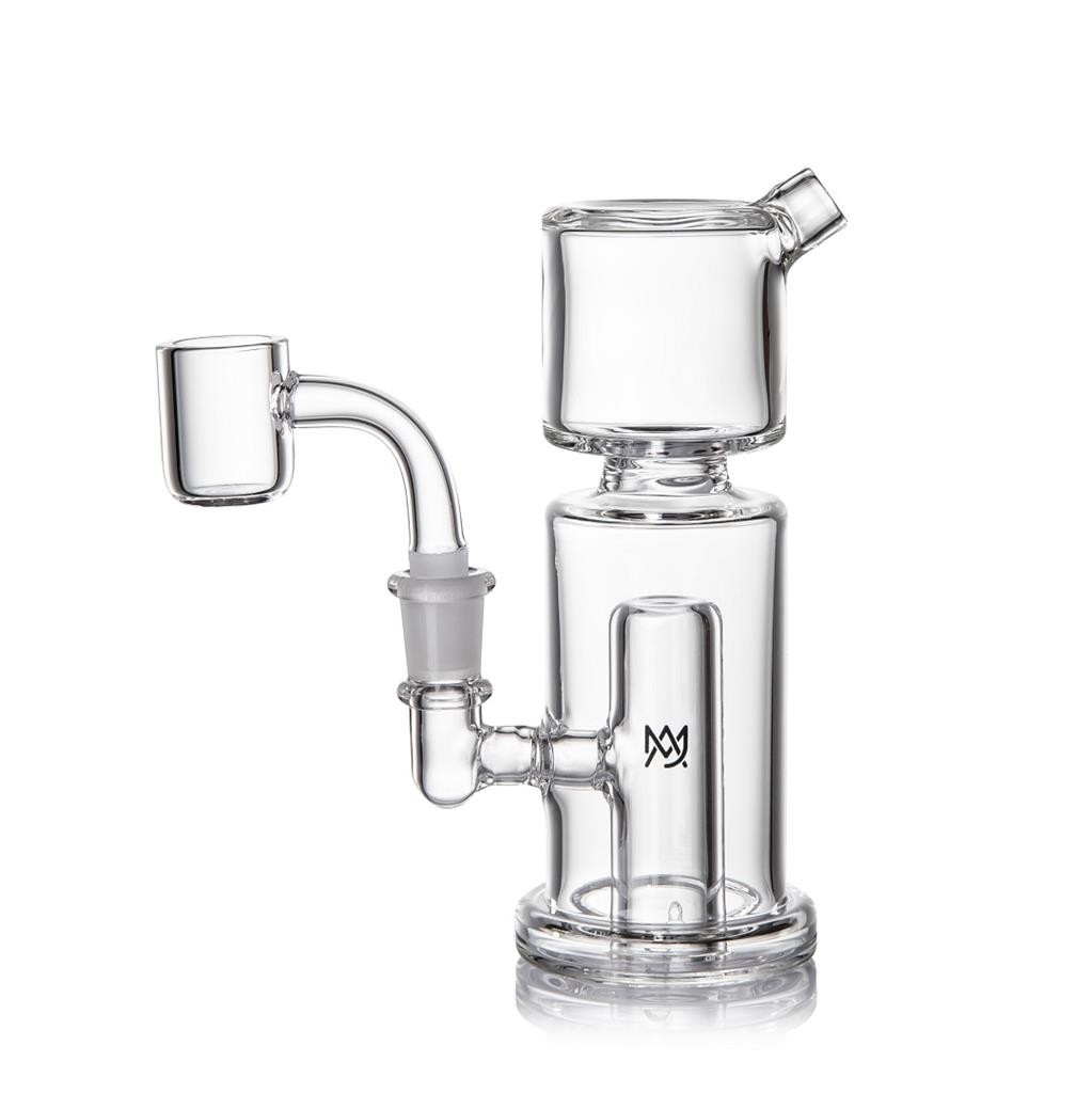 MJ Arsenal COLUMN MINI RIG Water Pipe 5" Clear 10mm Borosilicate Glass MJA