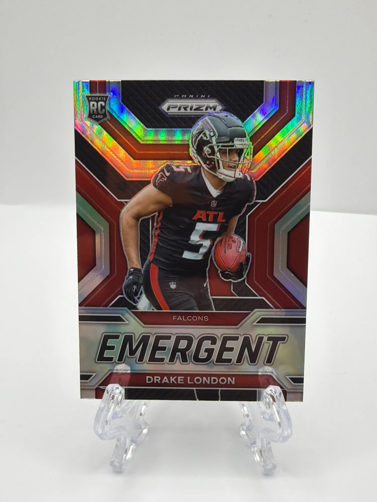 2022 Panini Prizm Emergent Drake London #E-5 Silver RC