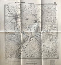 Friedeberg i.d. Neumark, Strzelce Krajeńskie, Landkarte Meßtischblatt 3159, 1945