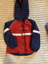 Vintage OshKosh B'gosh Red Reversible Jacket with Blue Lining Size 2T