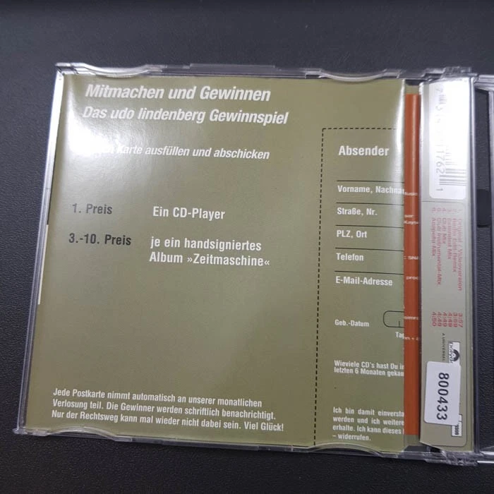 UDO LINDENBERG ft. Freundeskreis - You Can't Run Away  VG+/EX(MCD) - Bild 2 von 4