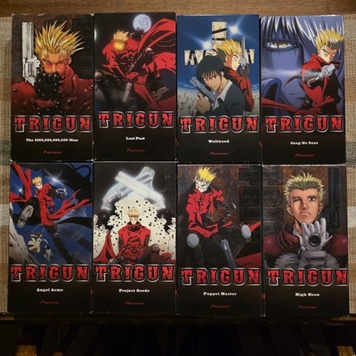 Trigun Lot Complete Set Of 8 VHS Anime Pioneer English Dubbed 1998