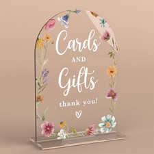 Acrylic Wedding Sign Cards and Gifts Signs Ceremony Modern Calligraphy Arch Acry