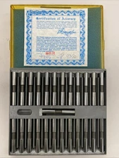 DELTRONIC TENTH PLUG GAUGE COMPLETE TP25 .4370 .0001 steps .4358 - .4382, sh6934