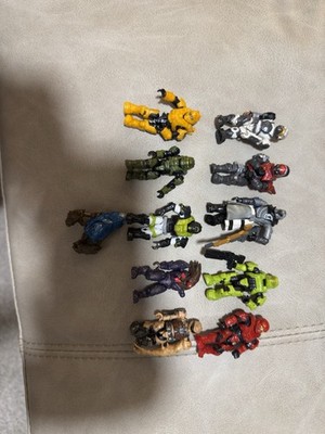 Mega Bloks Halo Action Figure Collection Lot of 10 Assorted Multicolor Figures