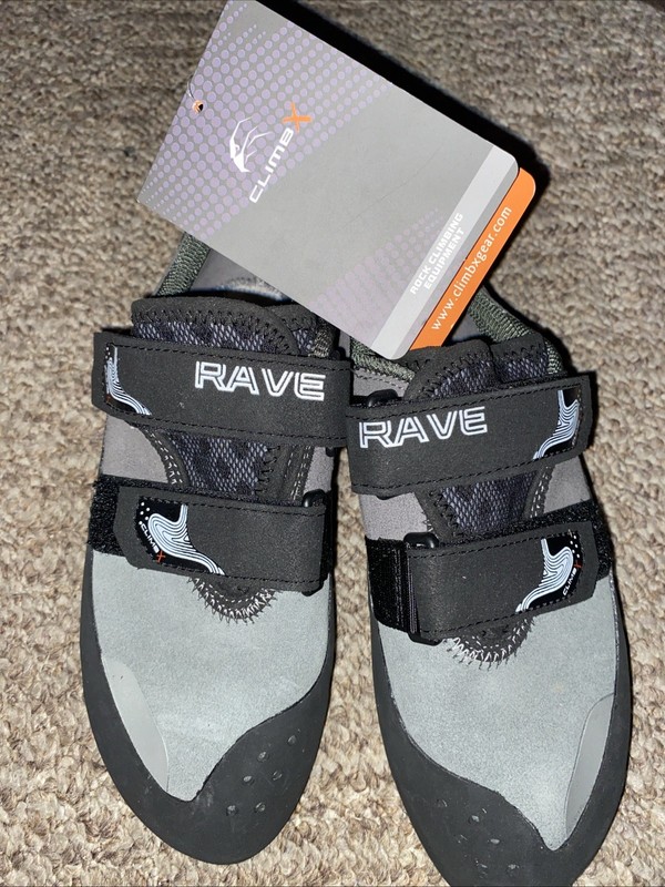 ClimbX EVOLV Rave Climbing Shoes Granite Grey 6.5 W