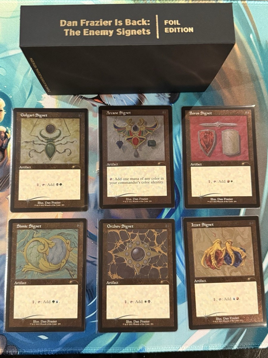 MTG Secret lair Dan Frazier The Enemy Signets Foil Edition