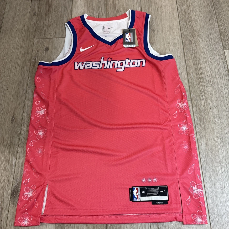 Washington Wizards City Edition Cherry Blossom Jersey Nike NBA Men’s 3XL 60