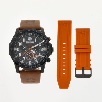 Timberland  Premium Black and brown chronograph wristwatch at Discount Price