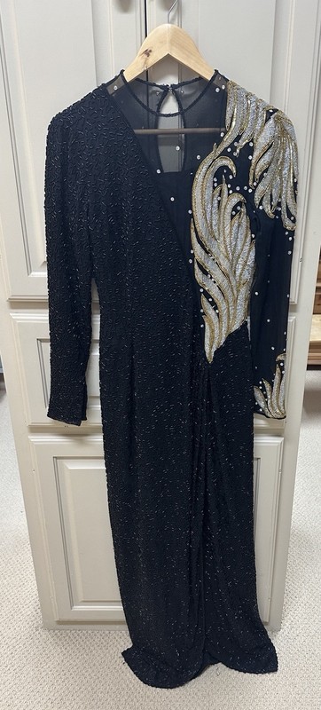 Vintage Stephen Yearick Beaded Gown Size 4 - NO TAGS