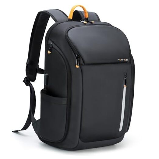 17 Inch Anti-Theft Laptop Backpack for Men Business Travel Black-image