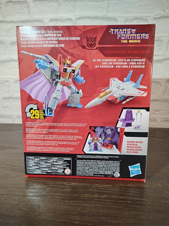 Starscream Coronation Hasbro 86-12 Transformers The Movie Studio Series NEW - Image 3 of 4