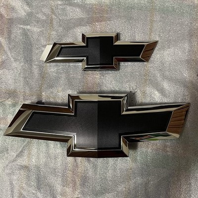 GM Genuine Parts Black/Silver Chevy Impala Emblems (Front & Rear)