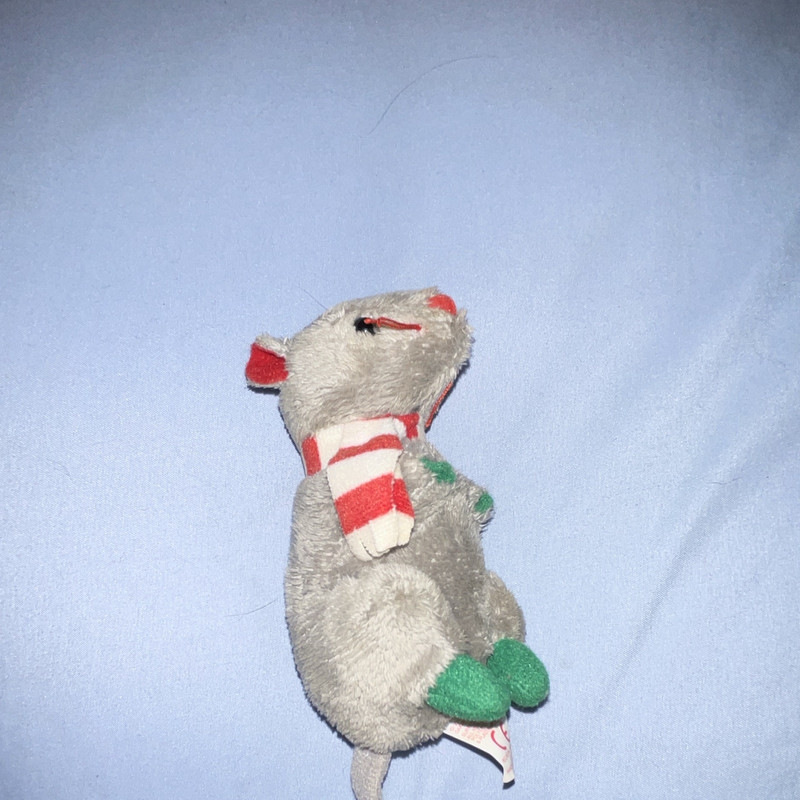 Ty Jingle Beanies Collection Dickens Mouse Plush Beanbag 1997 Retired Vintage