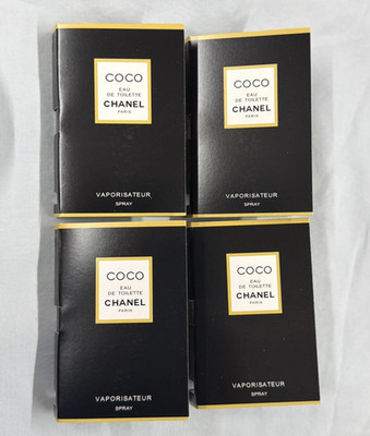 Lot of 4 Chanel-COCO Eau De Toilette Sample Spray 2ml-0.06 fl oz