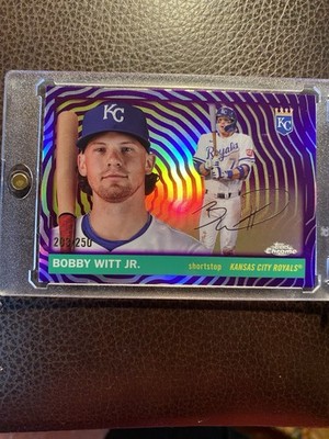 Topps 2025 Chrome Bobby Witt Jr Kansas City Royals Purple Refractor #41 /250